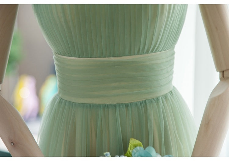 Green Ladies Holiday Slip Dress - ANIBEY