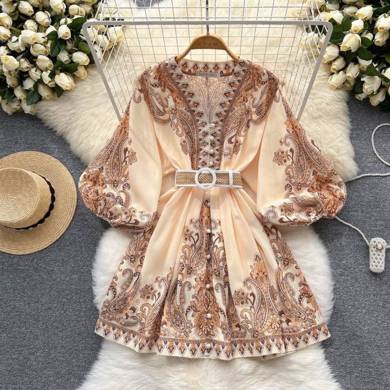 Socialite Temperament V-neck Women Dress - ANIBEY