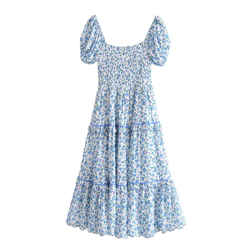 European And American Multi-layer Lace Long Dress Beach Dress - ANIBEY