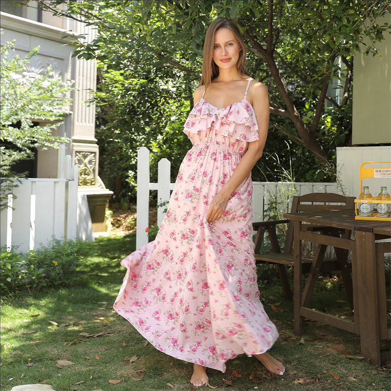 Women's Fashion Simple Printed Dresses - ANIBEY