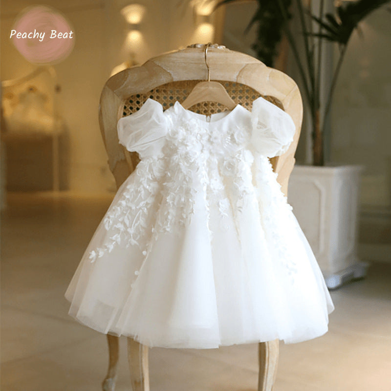One Year Old Celebration Dress Baby Girl Pettiskirt - ANIBEY