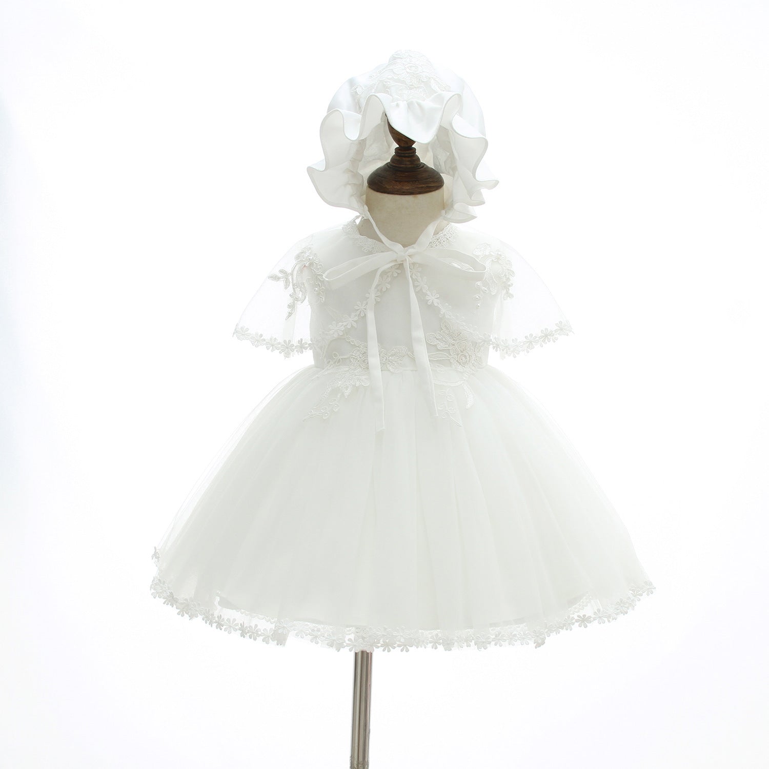 Baby Girl Children's One Year Old Full Moon Wedding Dress - ANIBEY