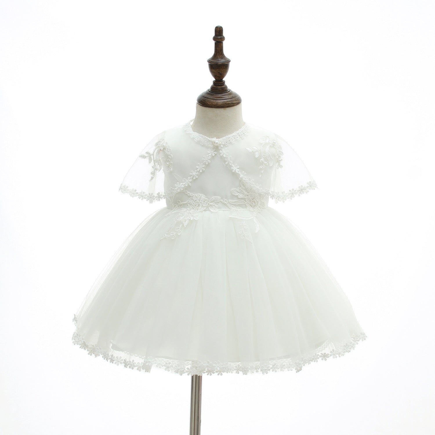 Baby Girl Children's One Year Old Full Moon Wedding Dress - ANIBEY