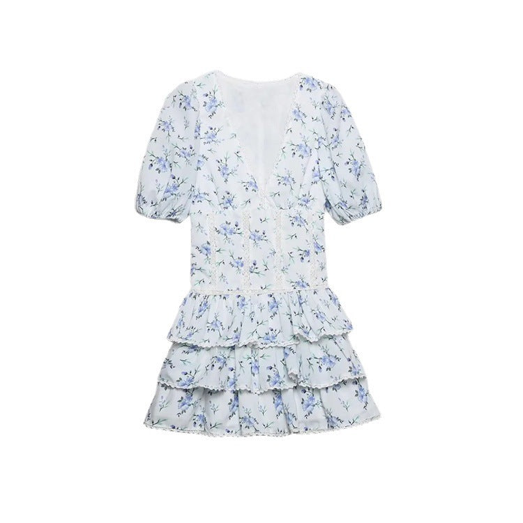 Sweet Embroidery Printing Cake Dress Fashion Temperament - ANIBEY