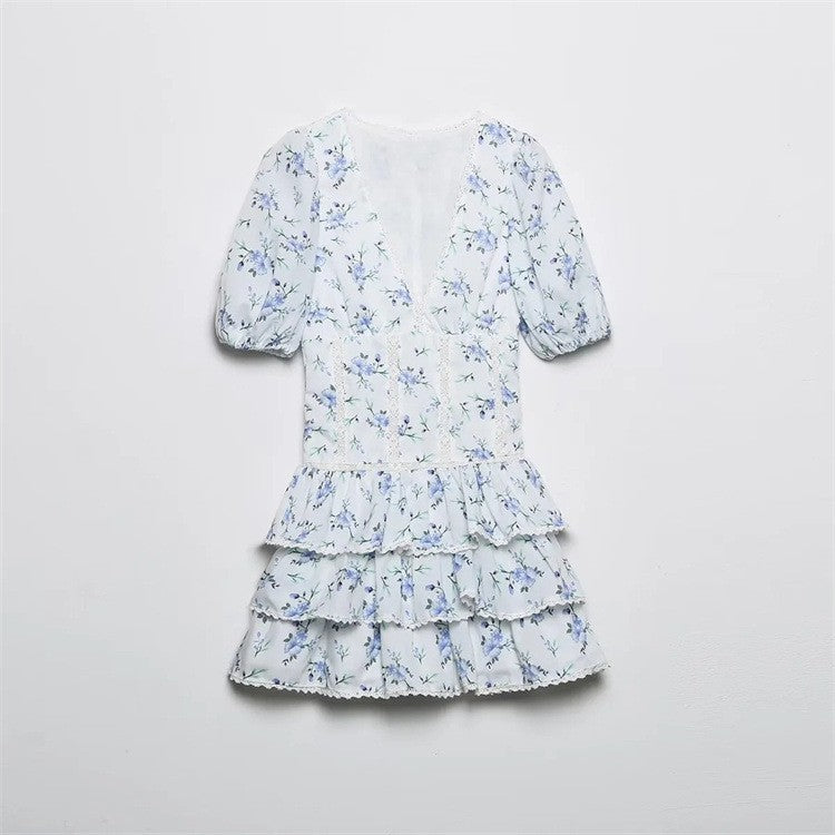 Sweet Embroidery Printing Cake Dress Fashion Temperament - ANIBEY
