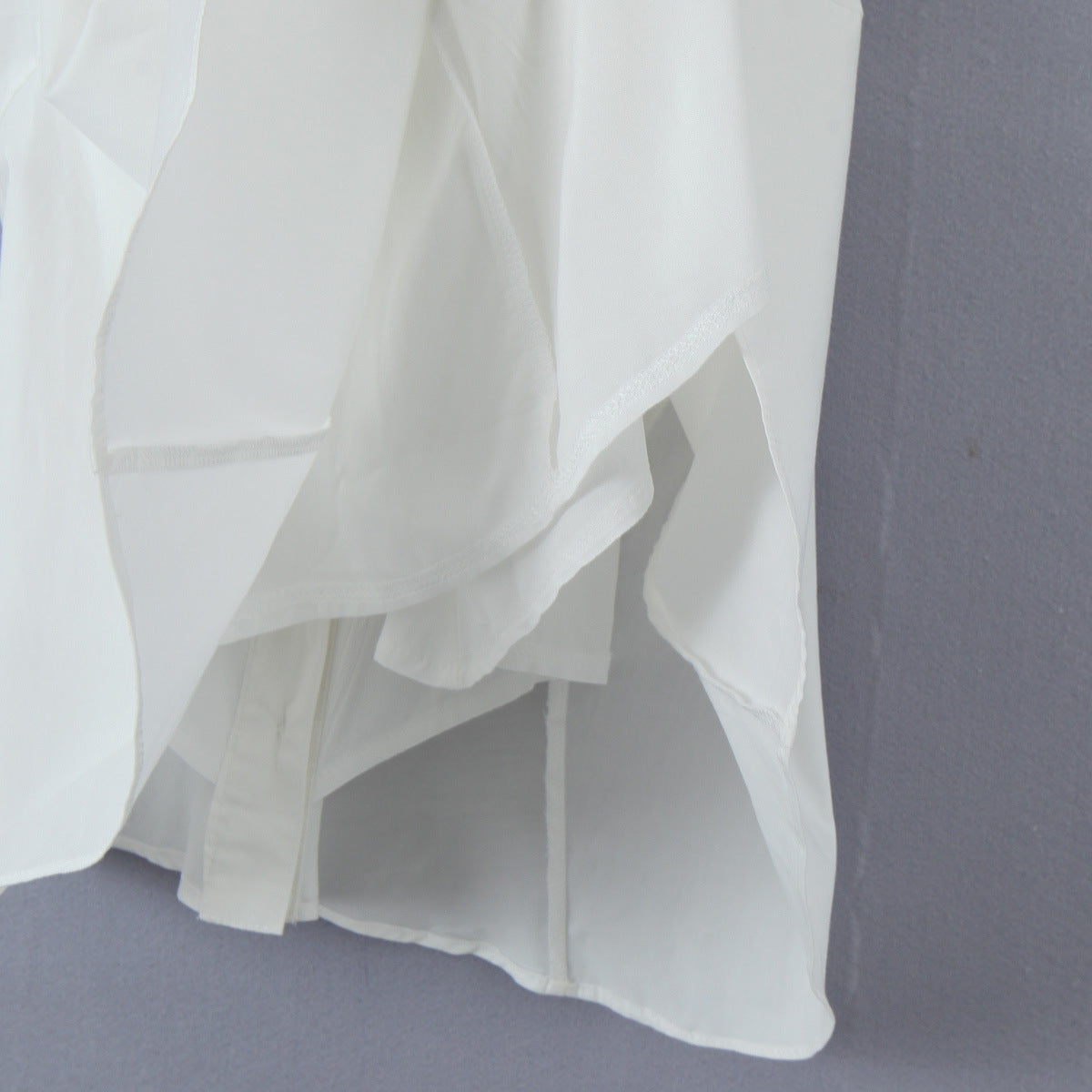 French Retro Square Collar Single Breasted Puff Short Sleeve Dress - ANIBEY