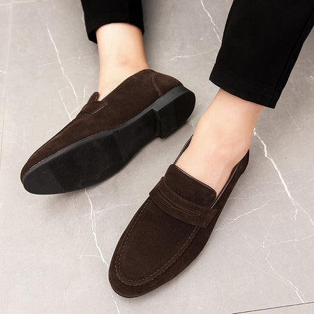 Casual frosted one-step lazy beanie shoes men - ANIBEY
