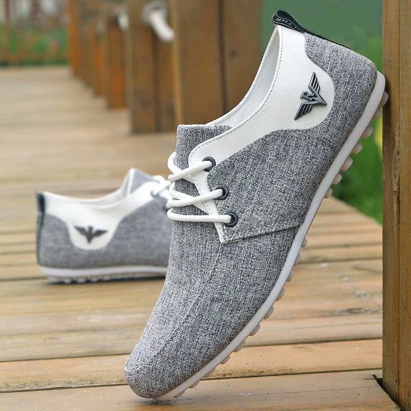 Men's Casual Flat Heel Canvas Shoes - ANIBEY
