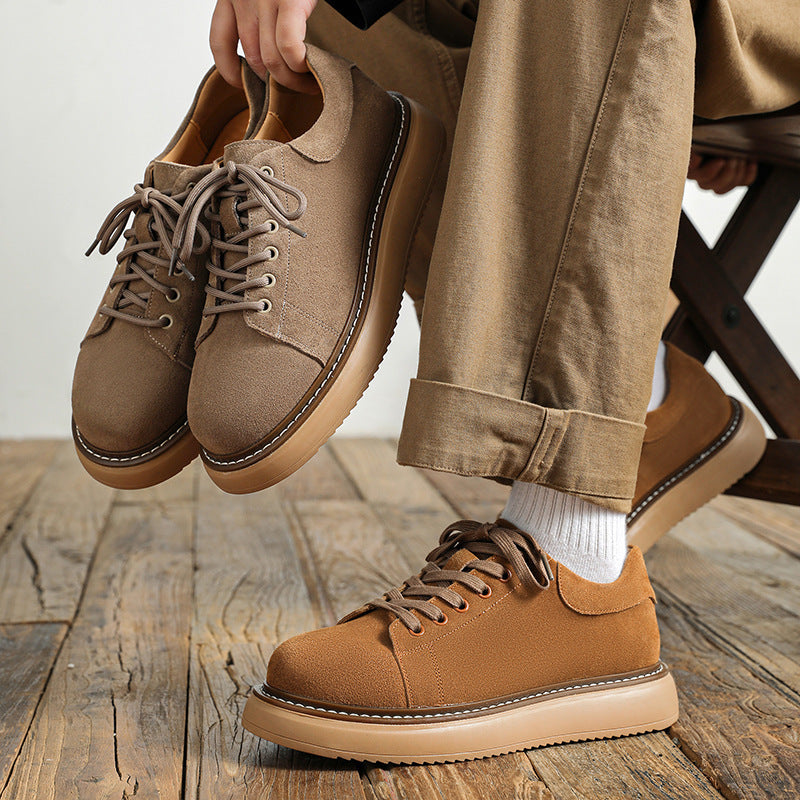 Suede Retro Workwear Sneakers For Men - ANIBEY