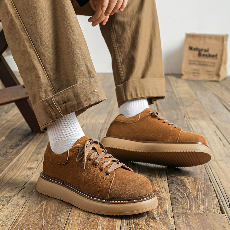 Suede Retro Workwear Sneakers For Men - ANIBEY