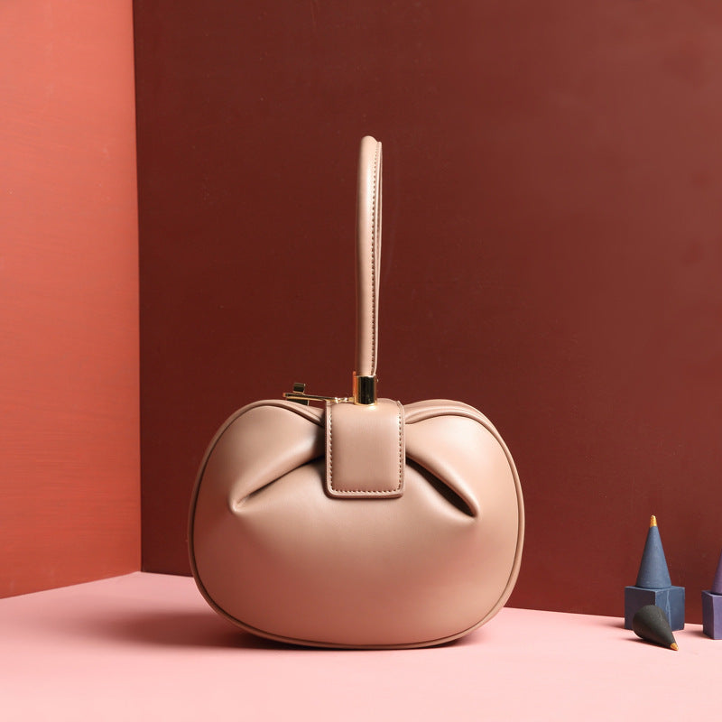 Leather handbags fashion dumplings handbag - ANIBEY