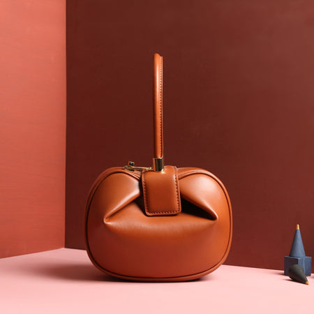 Leather handbags fashion dumplings handbag - ANIBEY