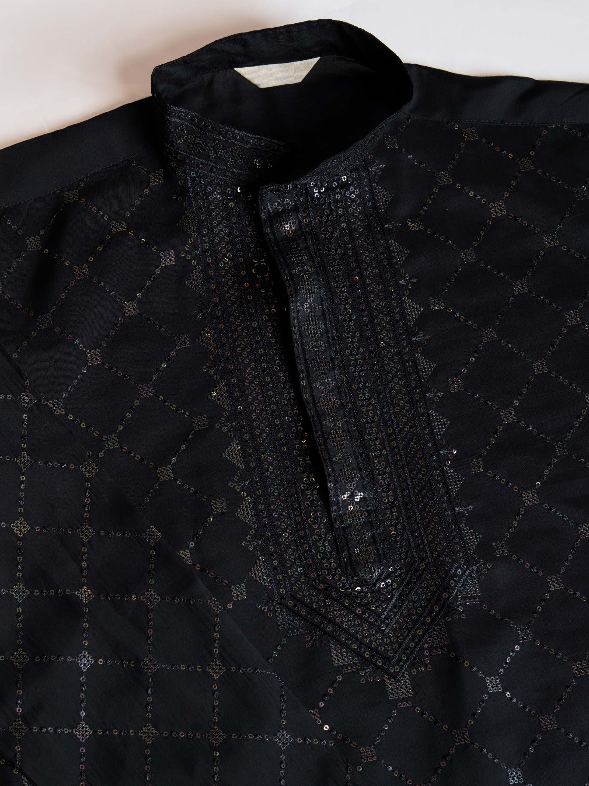 Viscose Fabric Embroidered Traditional Kurta for Mens Wear - ANIBEY