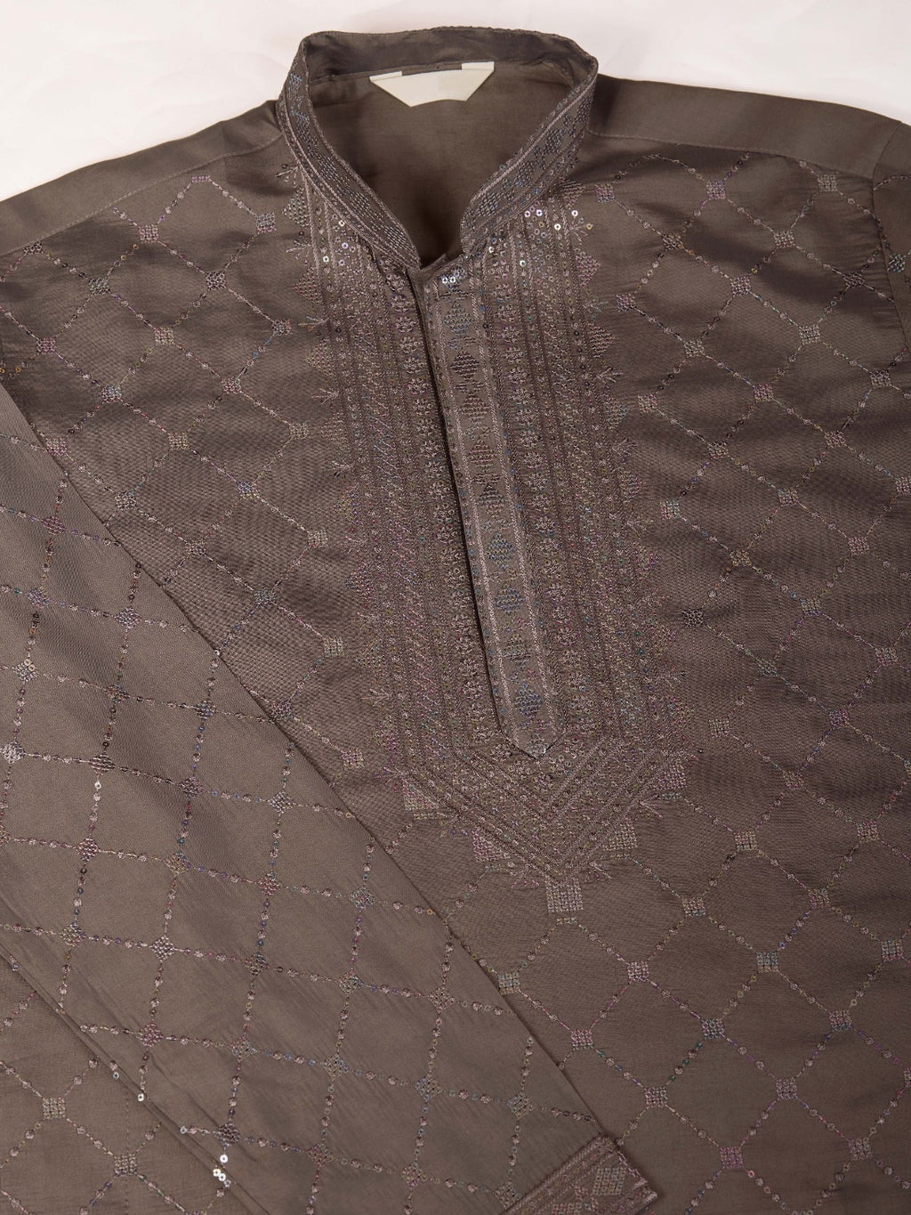 Viscose Fabric Embroidered Traditional Kurta for Mens Wear - ANIBEY