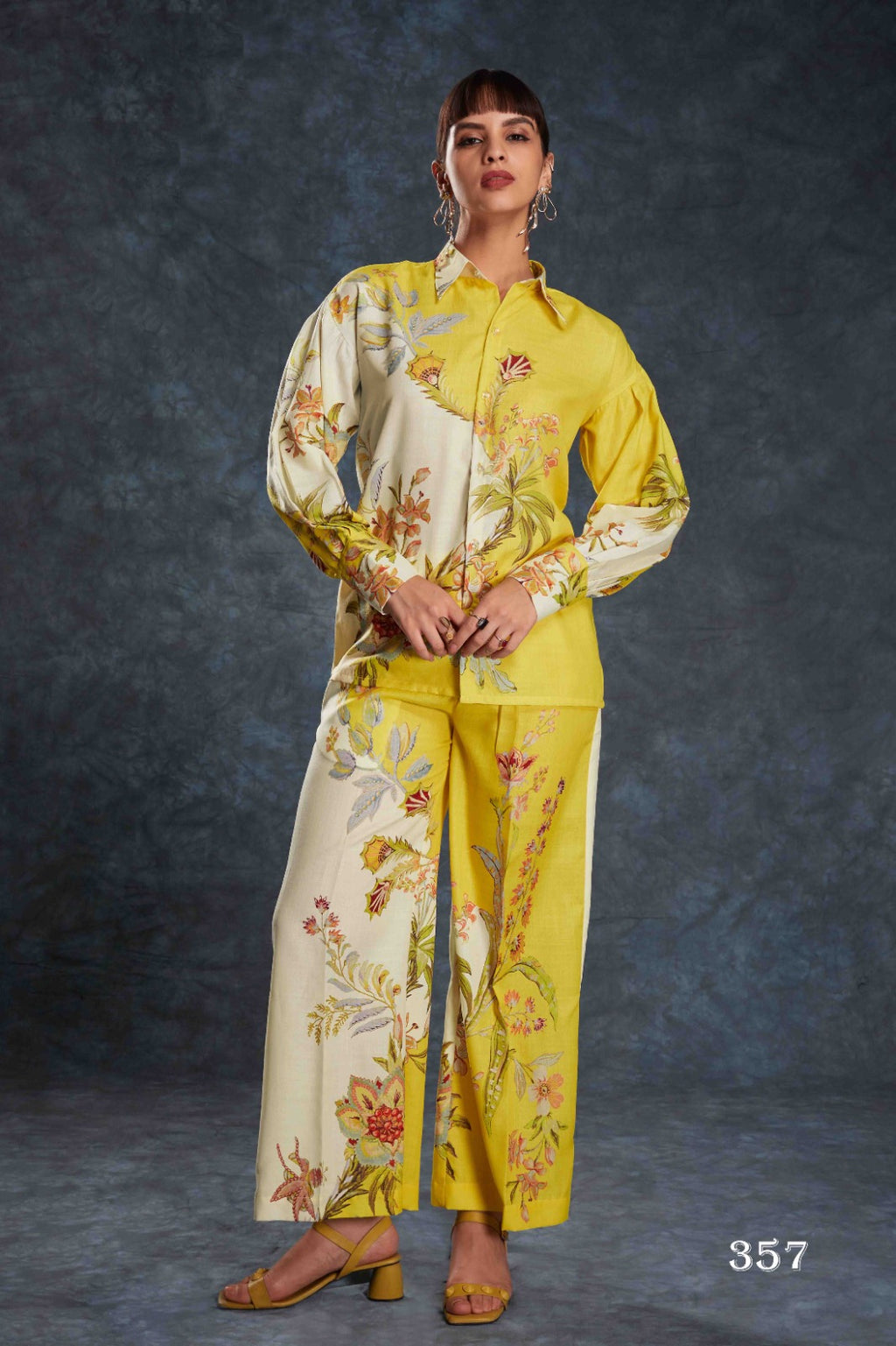 Buy Navy Blue Digital Printed Linen Jumpsuit From Ethnic Plus - ANIBEY