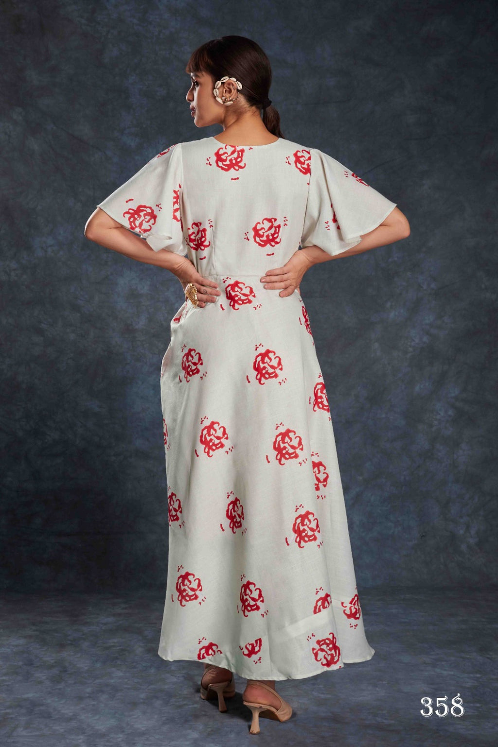 Buy Navy Blue Digital Printed Linen Jumpsuit From Ethnic Plus - ANIBEY
