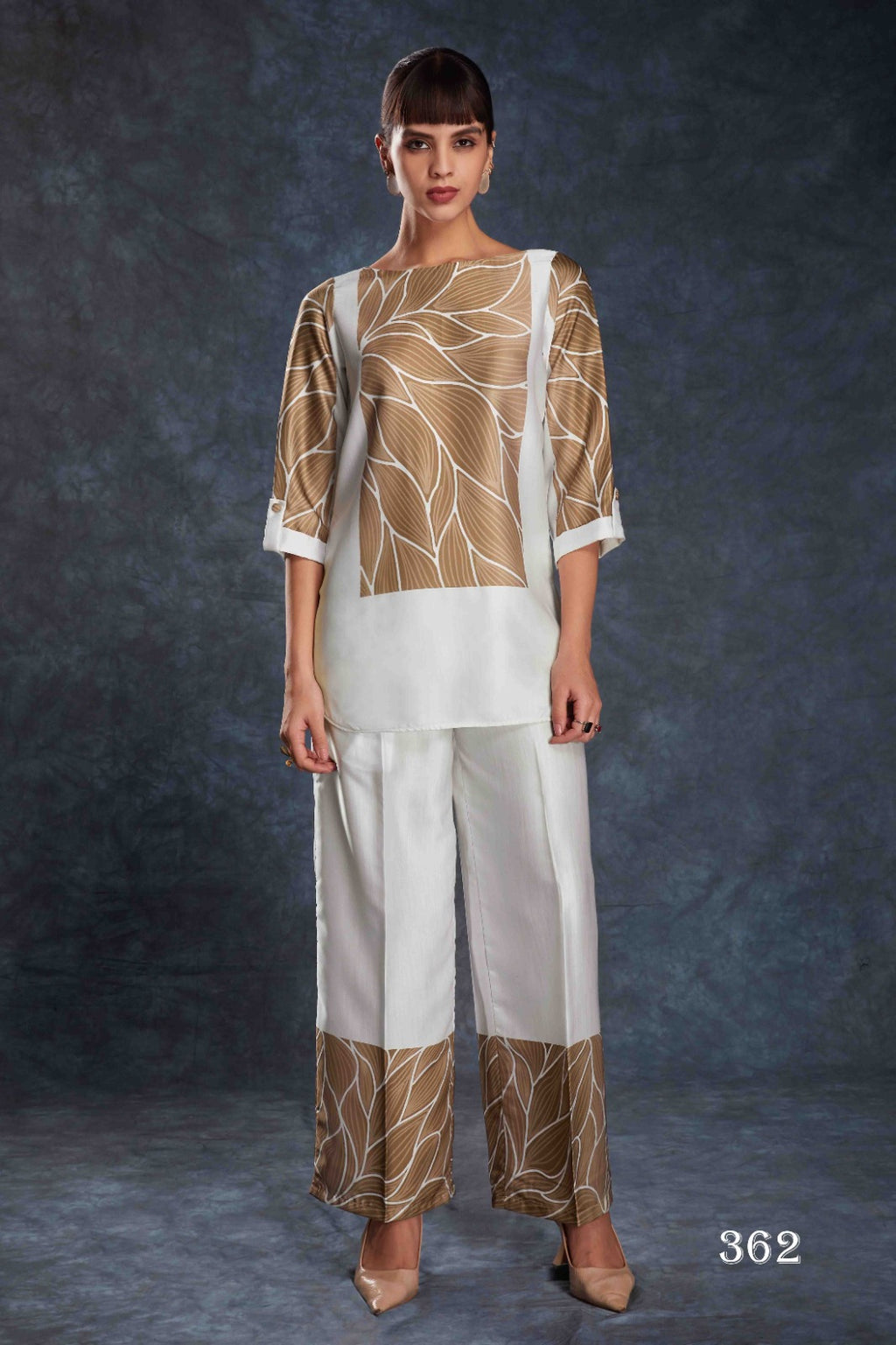 Buy Navy Blue Digital Printed Linen Jumpsuit From Ethnic Plus - ANIBEY
