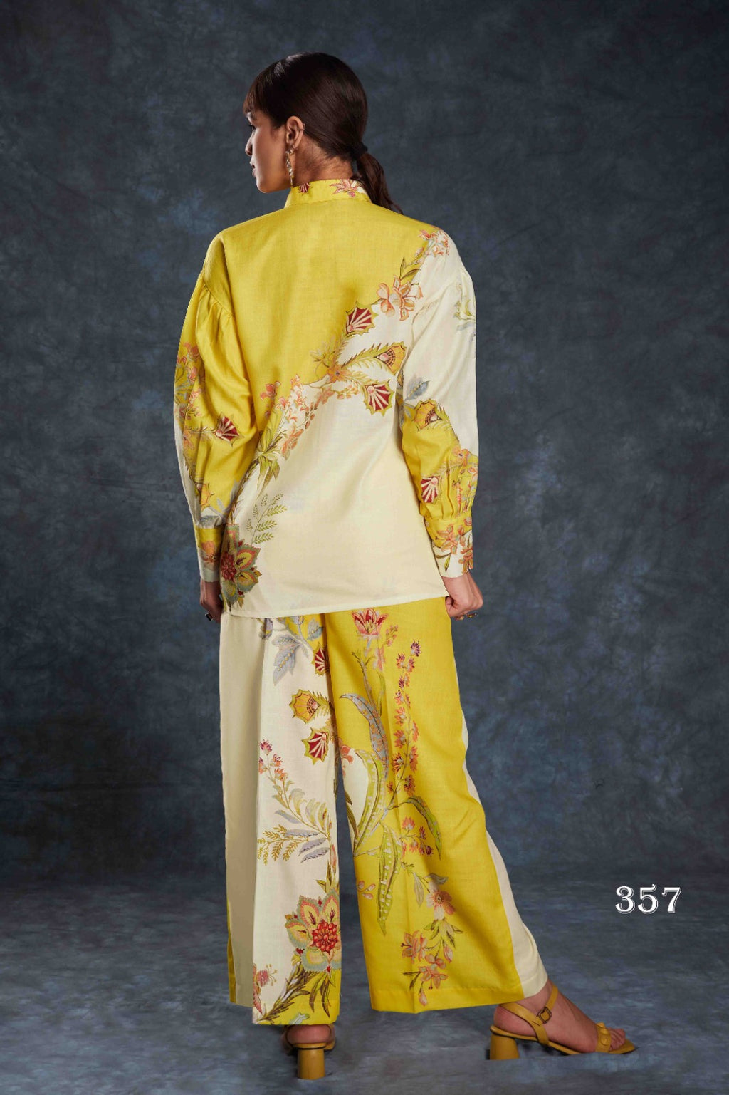 Buy Navy Blue Digital Printed Linen Jumpsuit From Ethnic Plus - ANIBEY