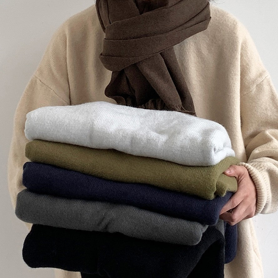 Vintage Thick Needle Sweater Autumn And Winter Undershirt - ANIBEY