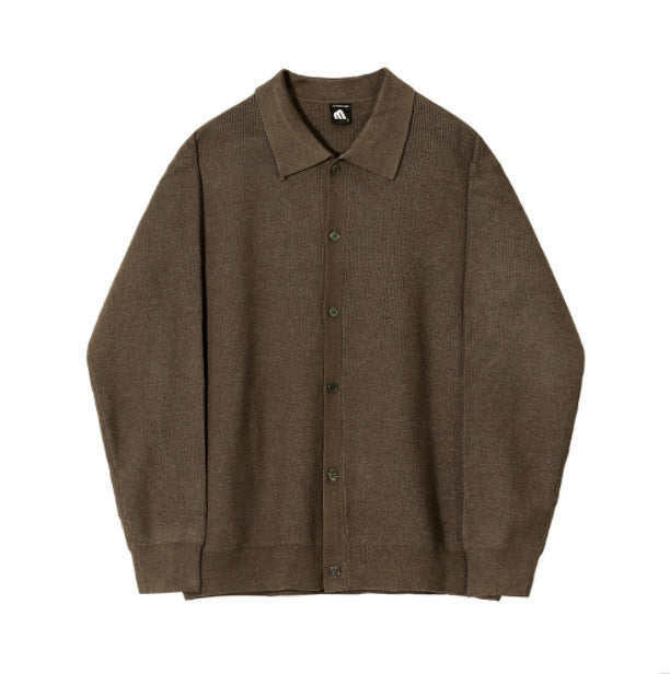 Men's Loose Outer Wear Long-sleeved Sweater - ANIBEY