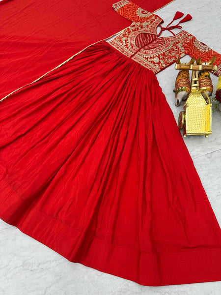 Jk Mart Embroidery work traditional gown Price in India - ANIBEY