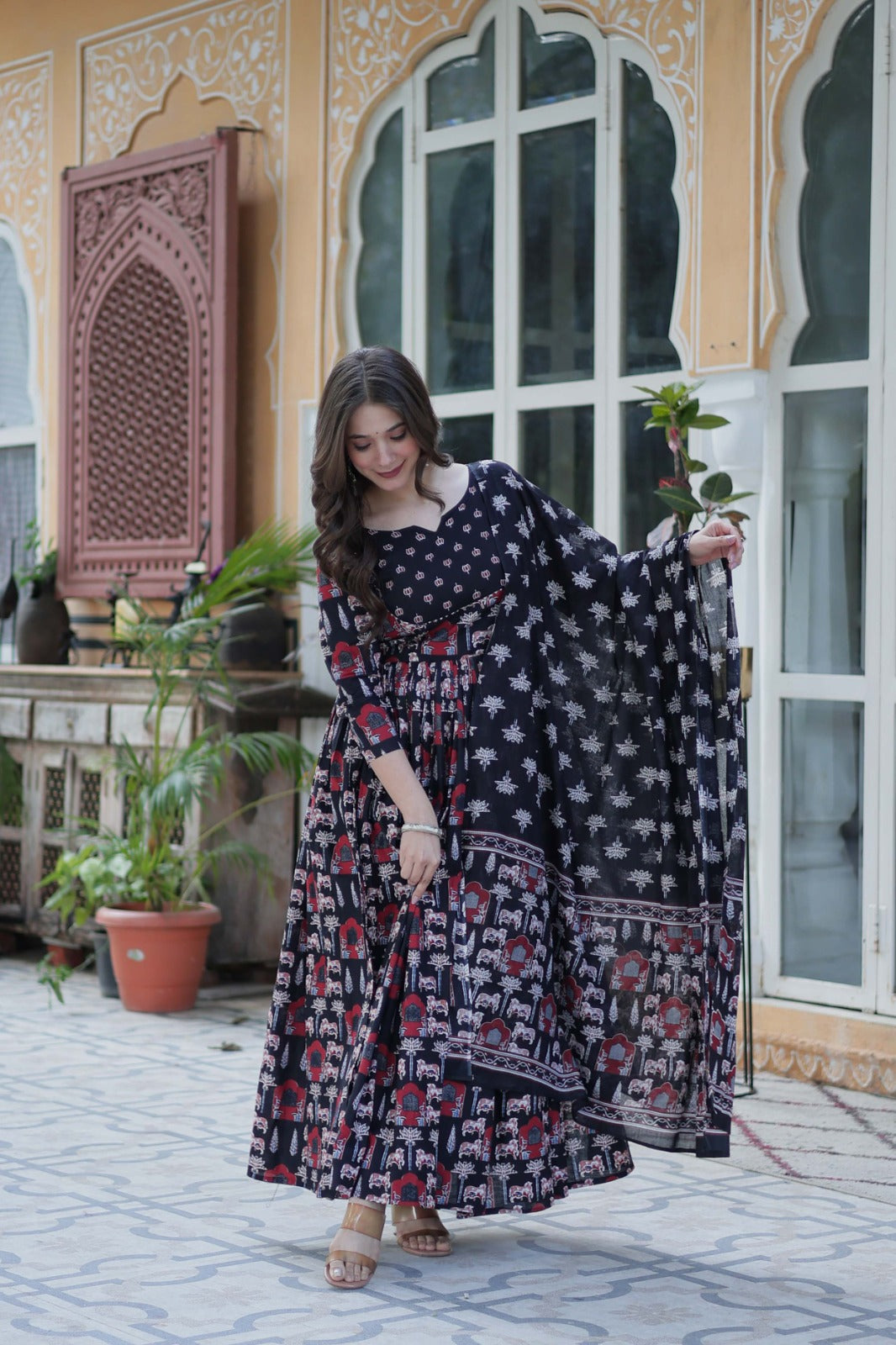 WOMEN HEAVY PURE COTTON SUIT SET - ANIBEY