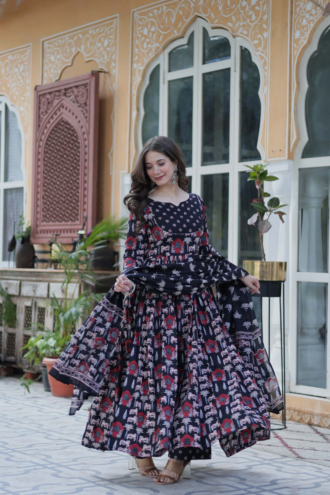 WOMEN HEAVY PURE COTTON SUIT SET - ANIBEY