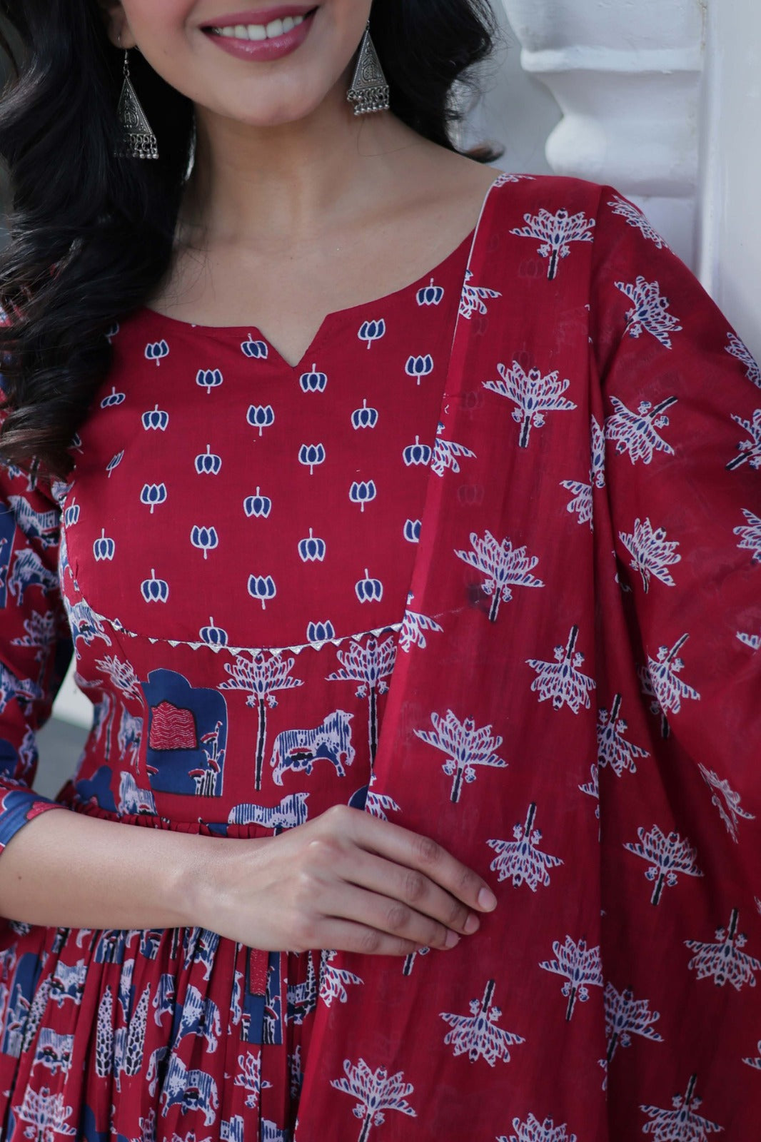 WOMEN HEAVY PURE COTTON SUIT SET - ANIBEY