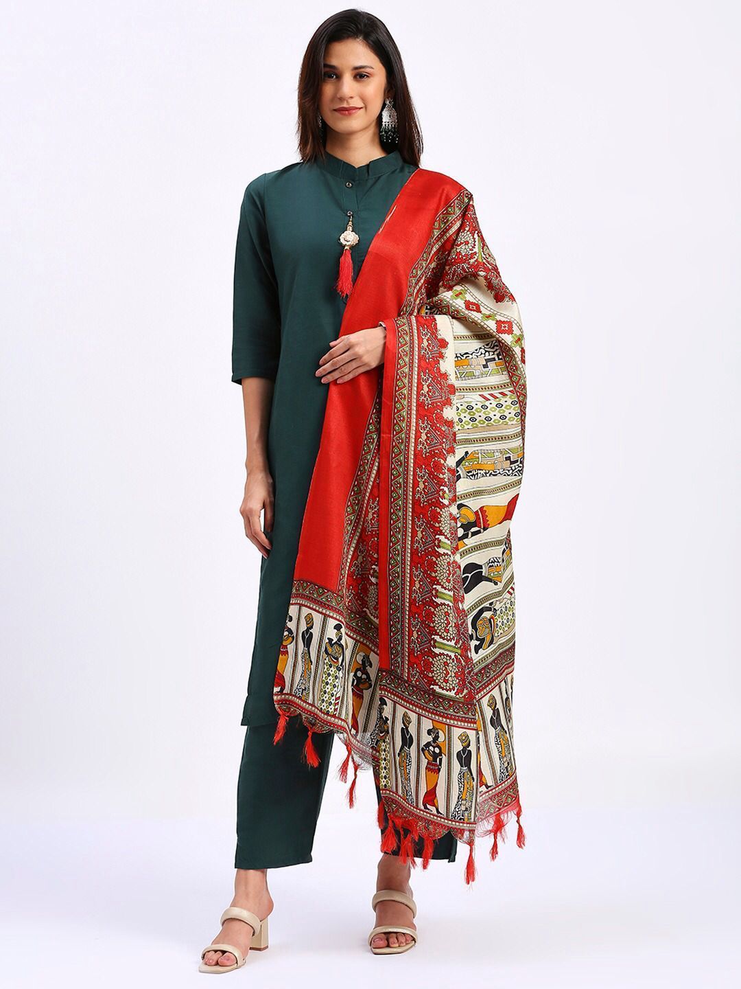 Buy Pink Kurta Suit Sets for Women by VREDEVOGEL - ANIBEY