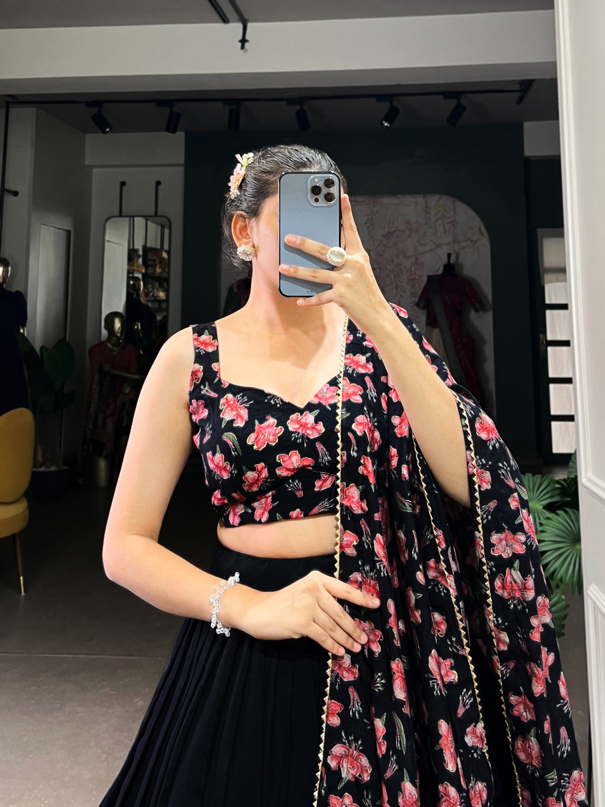 The Perfect Blend of Tradition And Sparkle Lehenga Choli - ANIBEY