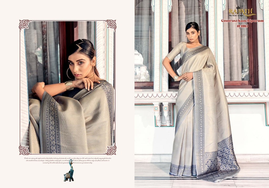 Indian Saree Traditional Banarasi Silk - ANIBEY