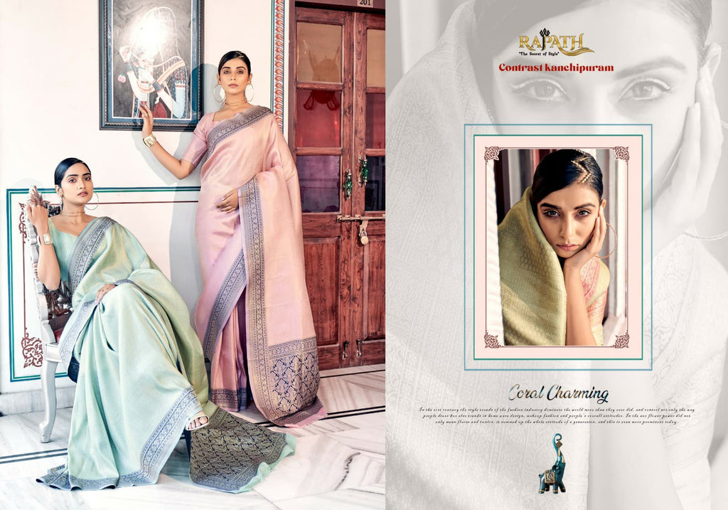 Indian Saree Traditional Banarasi Silk - ANIBEY