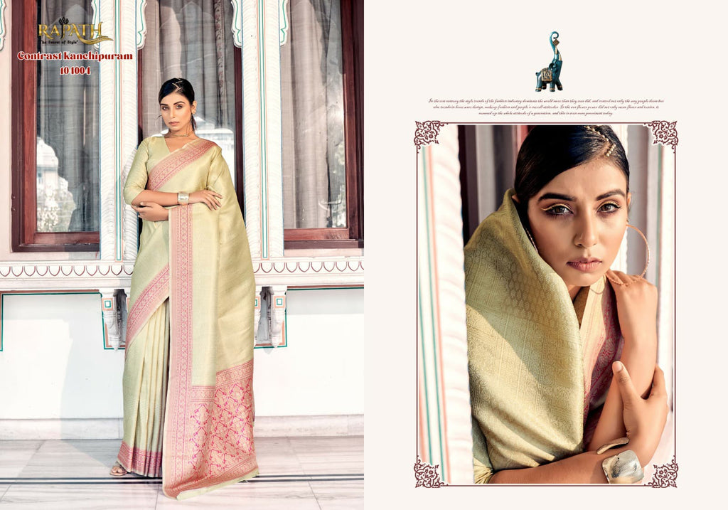 Indian Saree Traditional Banarasi Silk - ANIBEY