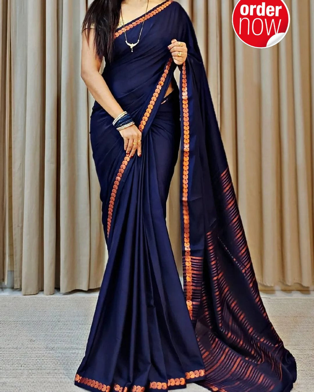 Mysore Silk Saree For Women's With Blouse Piece - ANIBEY