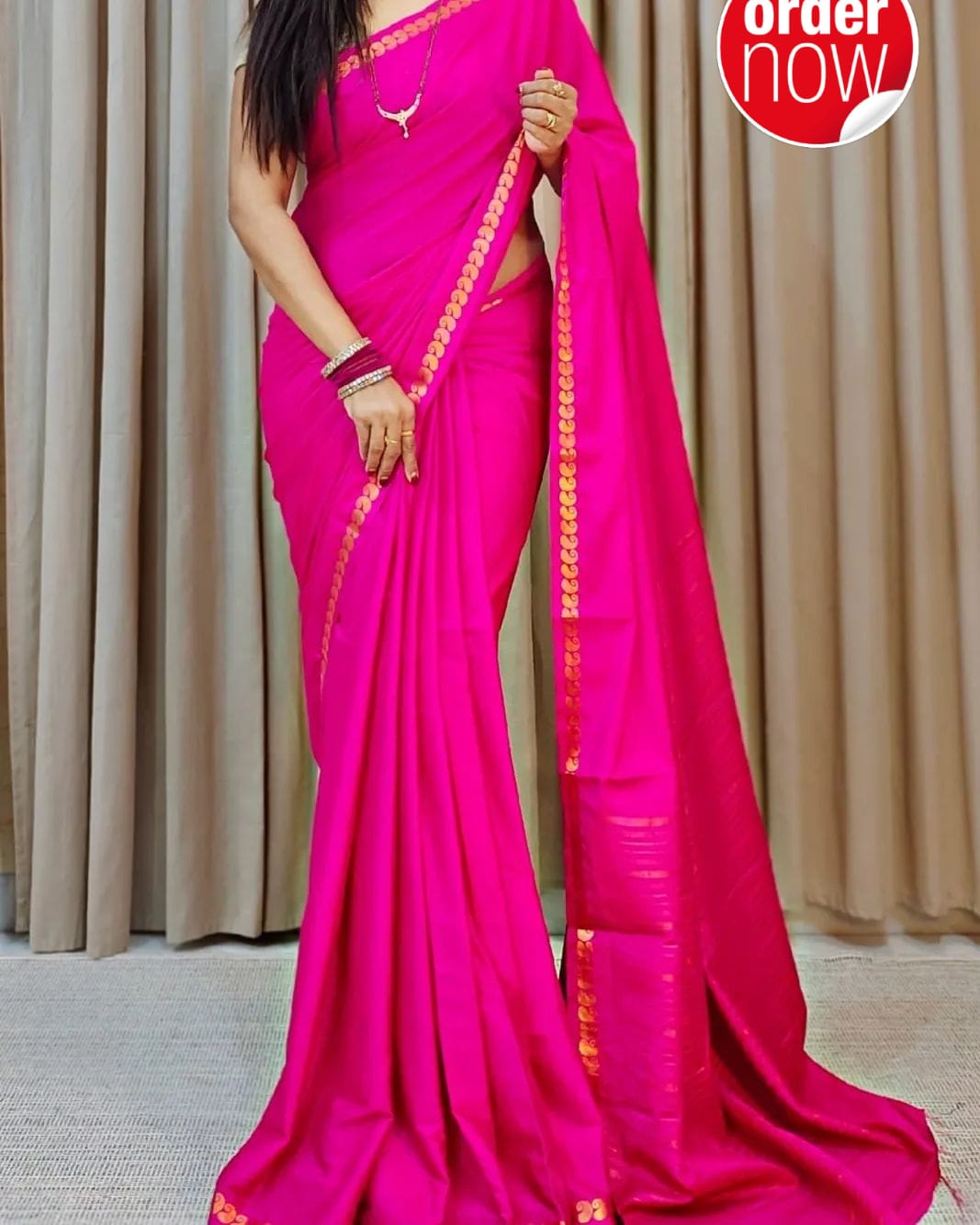 Mysore Silk Saree For Women's With Blouse Piece - ANIBEY