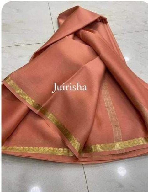 Mysore Silk Saree For Women's With Blouse Piece - ANIBEY