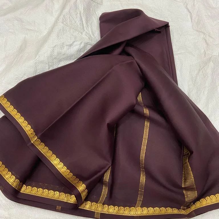 Mysore Silk Saree For Women's With Blouse Piece - ANIBEY