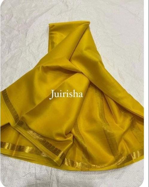 Mysore Silk Saree For Women's With Blouse Piece - ANIBEY