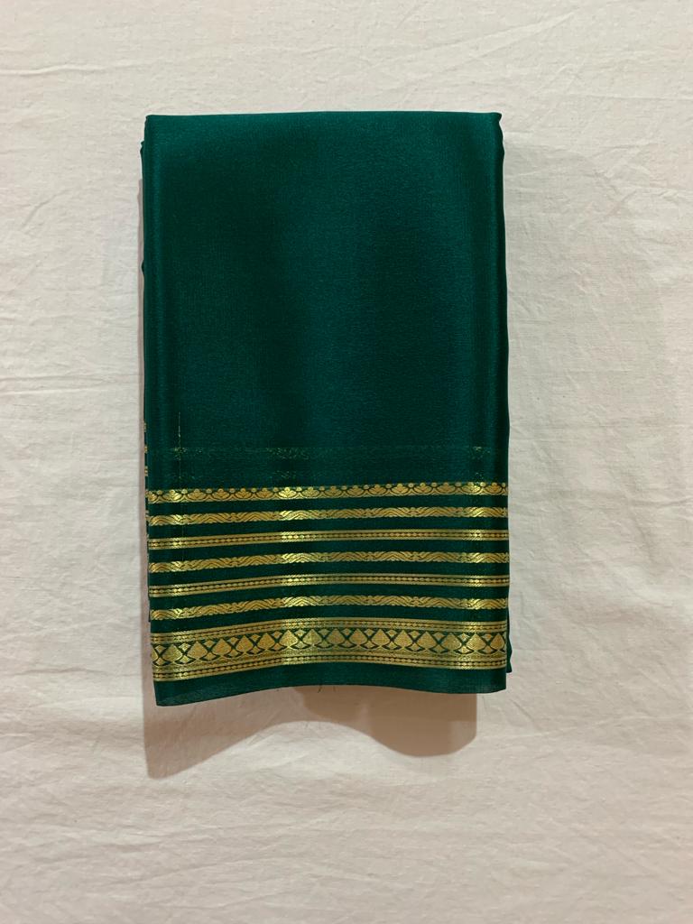 Semi-Mysore silk sarees {CHIIFON SAREE ) - ANIBEY