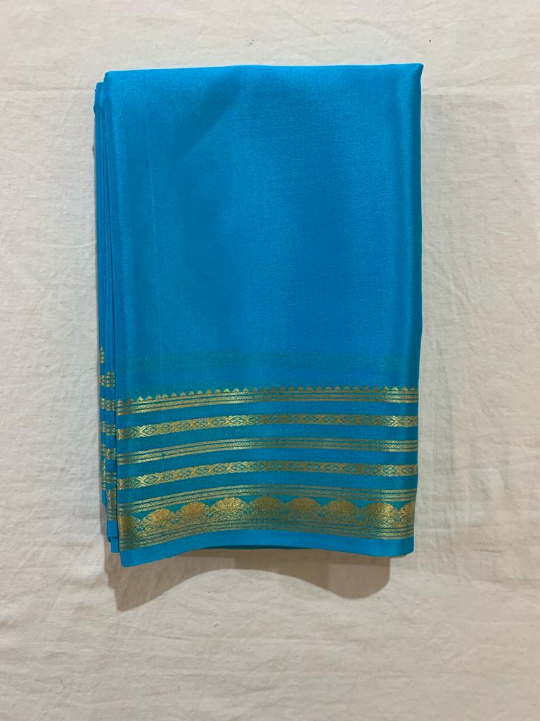 Semi-Mysore silk sarees {CHIIFON SAREE ) - ANIBEY