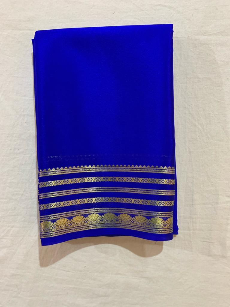 Semi-Mysore silk sarees {CHIIFON SAREE ) - ANIBEY