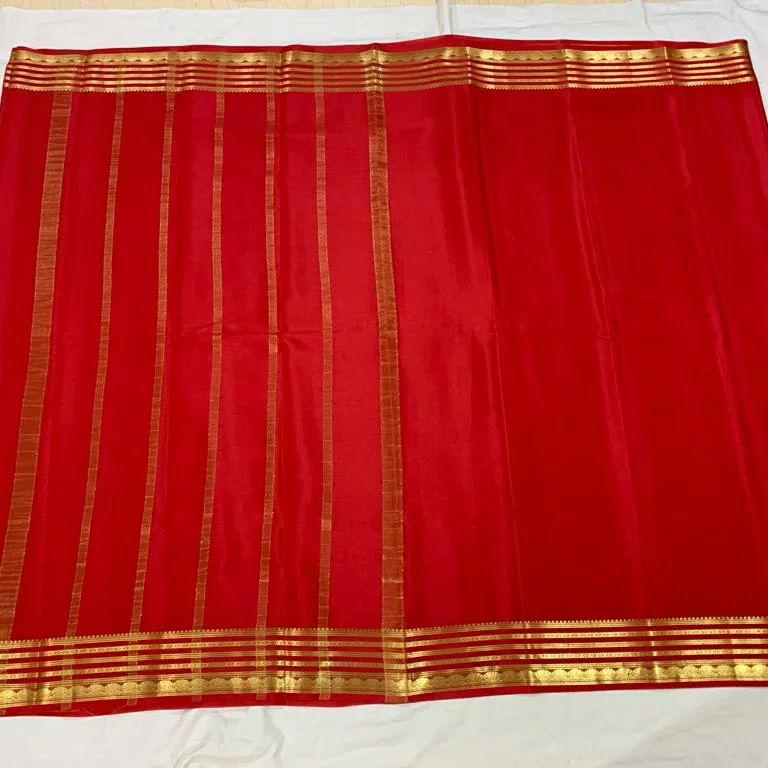 Semi-Mysore silk sarees {CHIIFON SAREE ) - ANIBEY