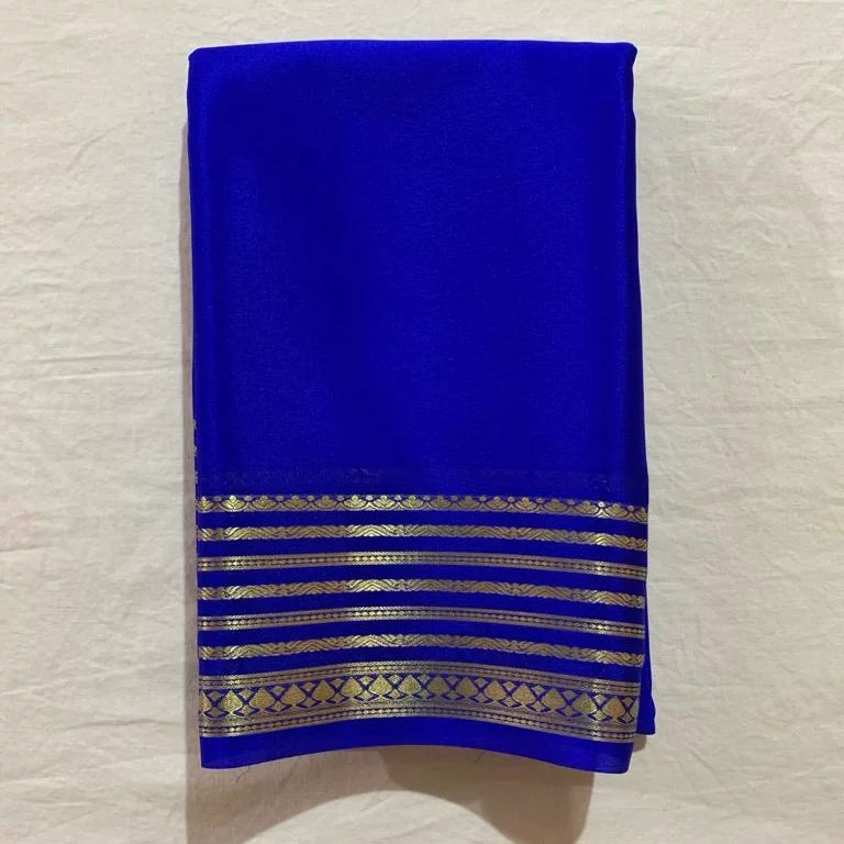 Semi-Mysore silk sarees {CHIIFON SAREE ) - ANIBEY