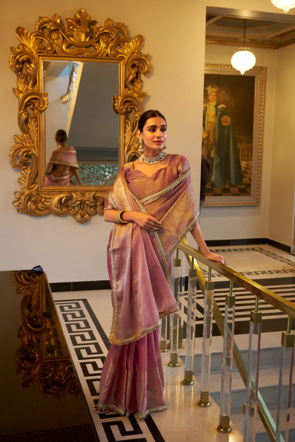 Buy Mitera Zari Woven Floral Organza Saree - Sarees for - ANIBEY