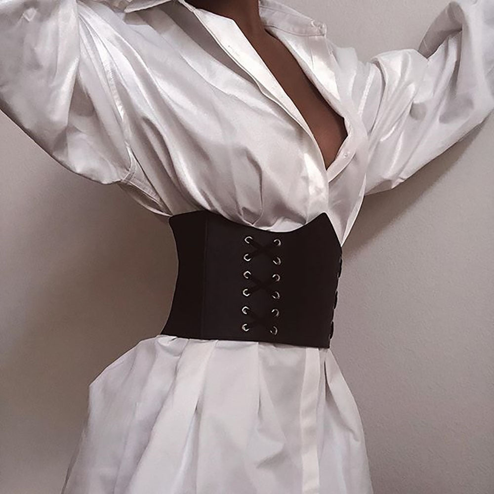 Women's Deep V Waist Dress - ANIBEY