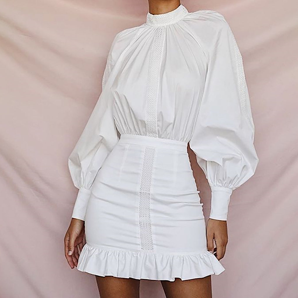 Women's Deep V Waist Dress - ANIBEY