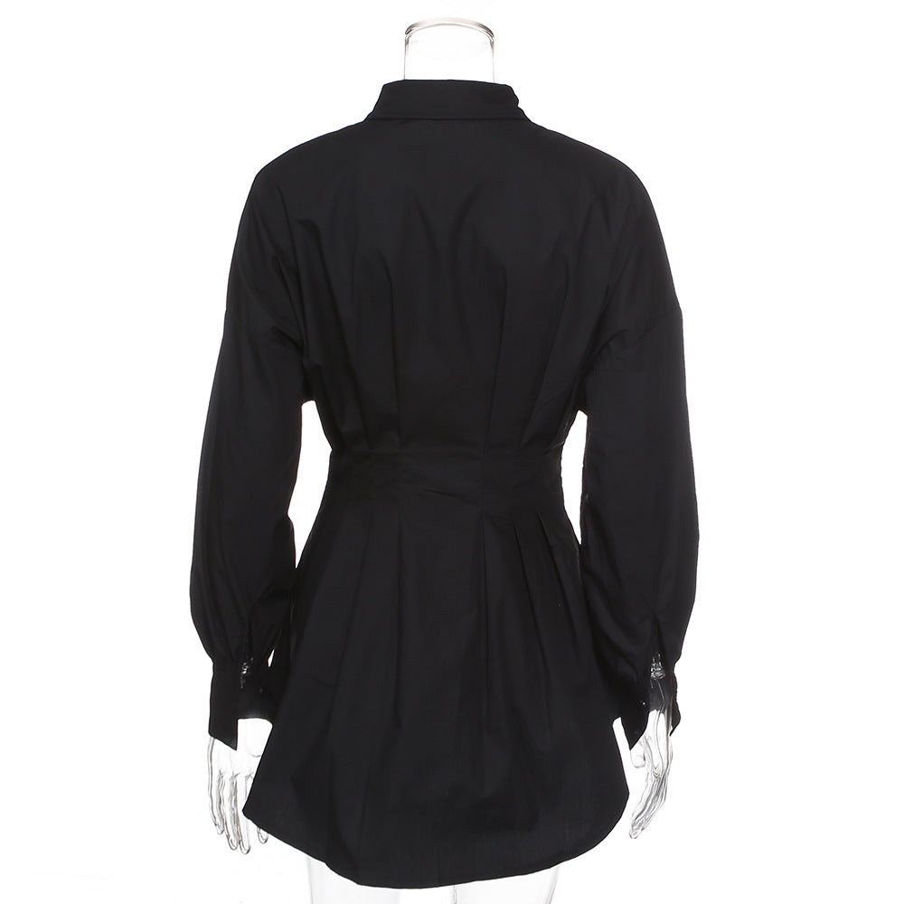 Women's Deep V Waist Dress - ANIBEY