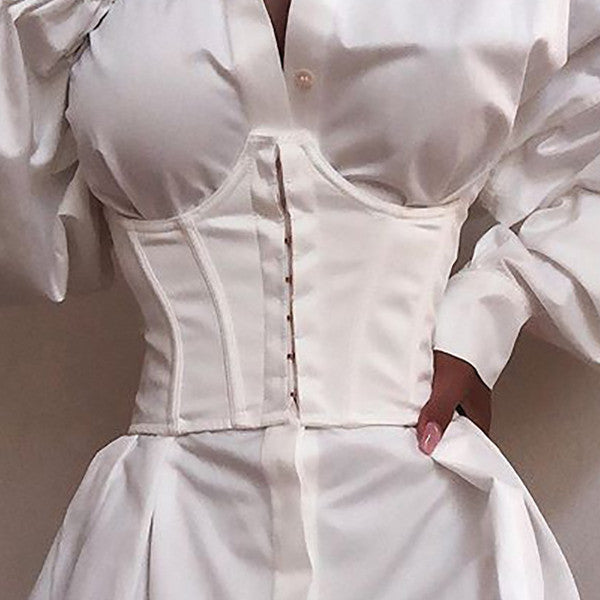 Women's Deep V Waist Dress - ANIBEY