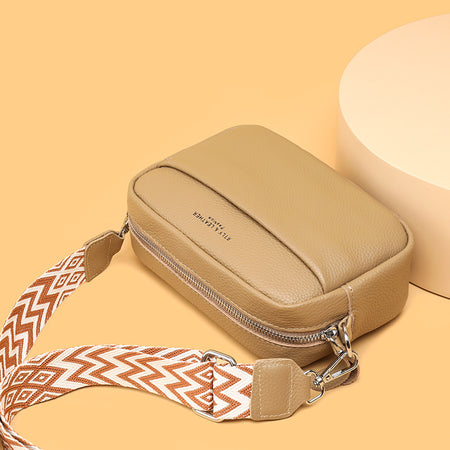 Fashion Shoulder Crossbody Bags With Rhombus Embroidered Wide Shoulder Strap Cute Small Square Bag Women - ANIBEY
