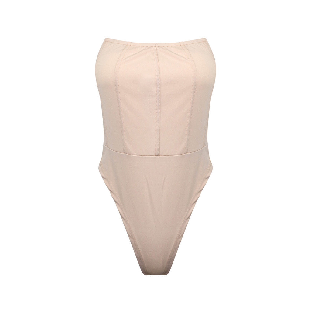 Basic Strapless Tube Top Jumpsuit Women
